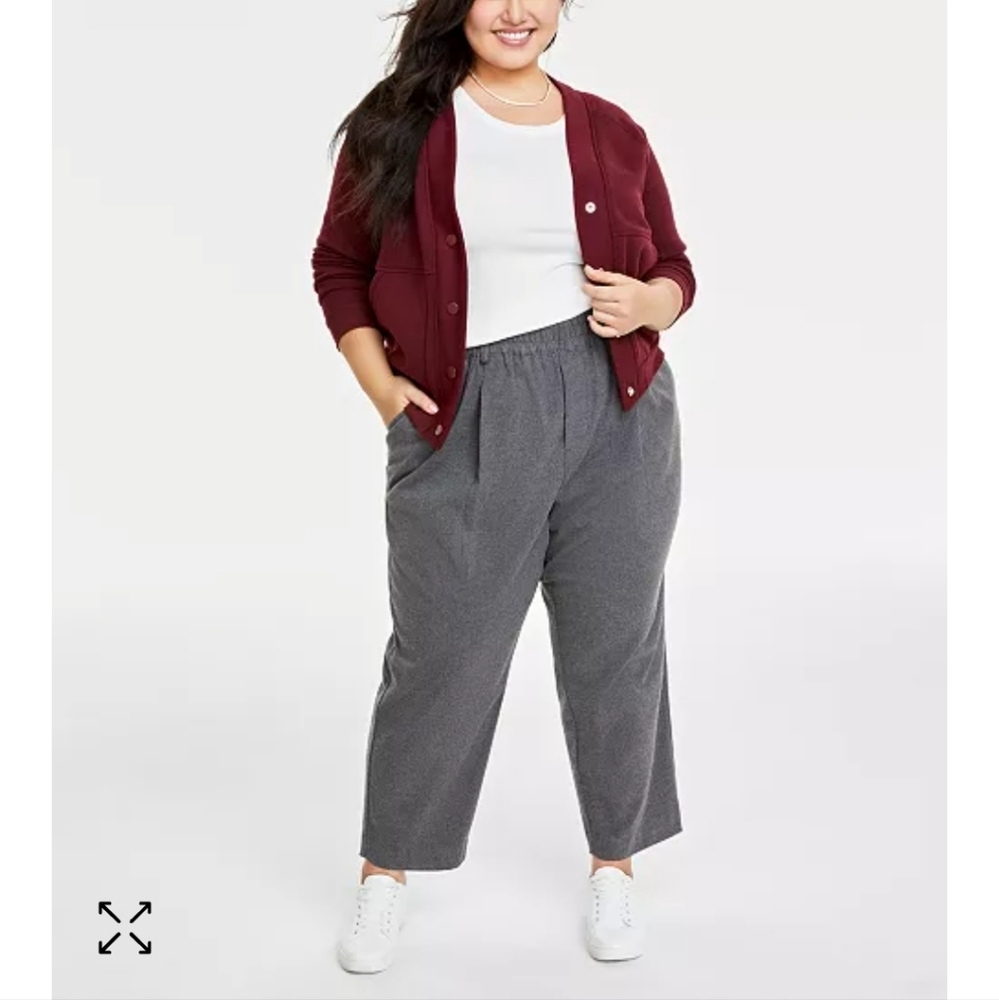 And Now This for Macy's Plus Size Pull on Ankle Pants 1X